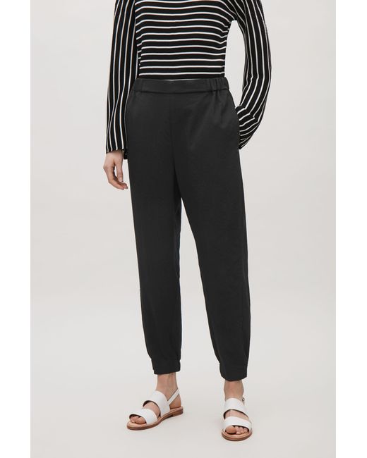 COS Wool Elastic Waist \u0026 Cuff Trousers 