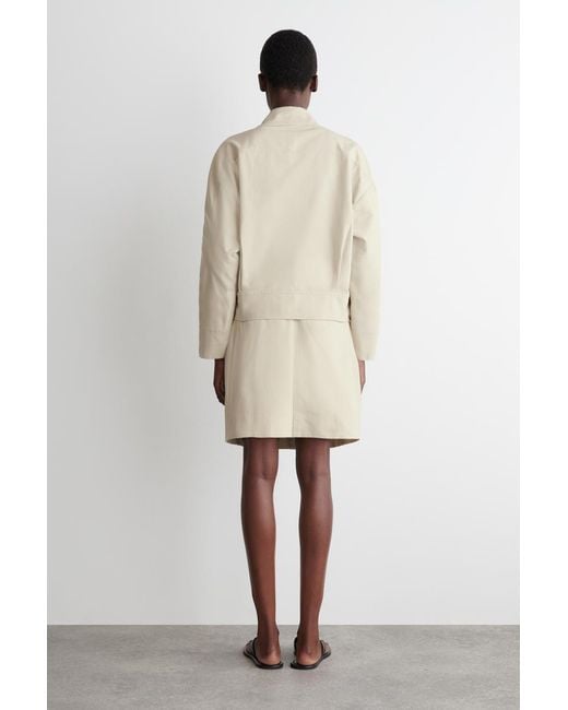 COS Natural Rounded Cotton Jacket