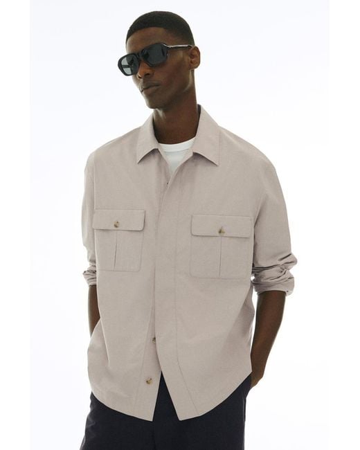 COS Natural Relaxed Cotton Shirt for men