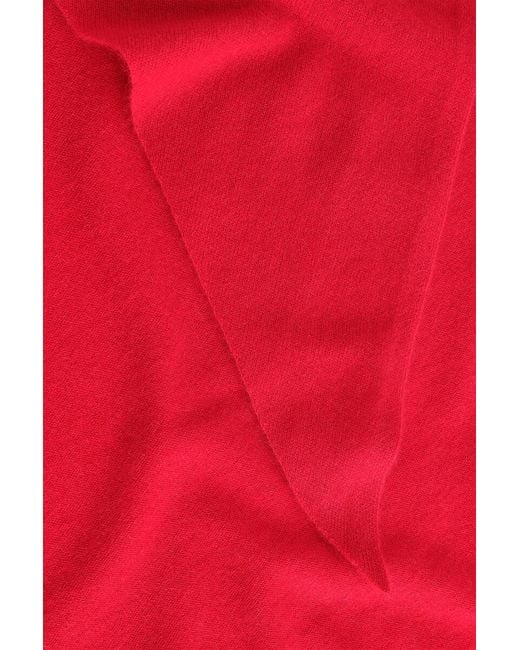 COS Red Cashmere Triangle Scarf for men