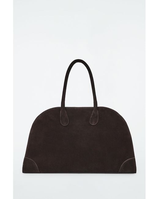 COS Black Studio Bowling Bag - Leather