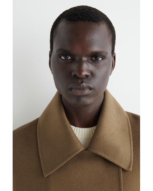 COS Natural Double-Faced Wool Short Pea Coat for men
