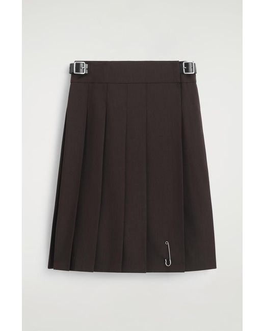 Kilt Mini di COS in Black