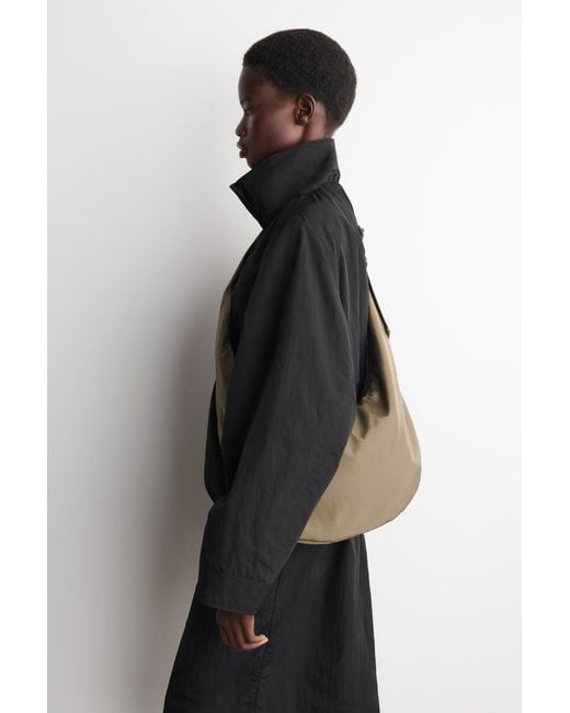 COS White Curved Crossbody Bag