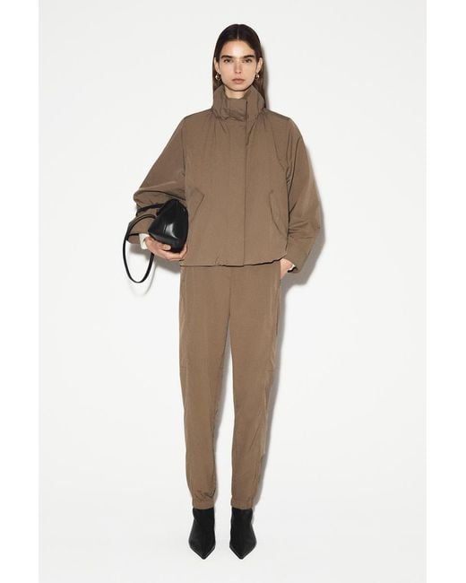 COS Natural Technical Nylon Barrel-Leg Pants