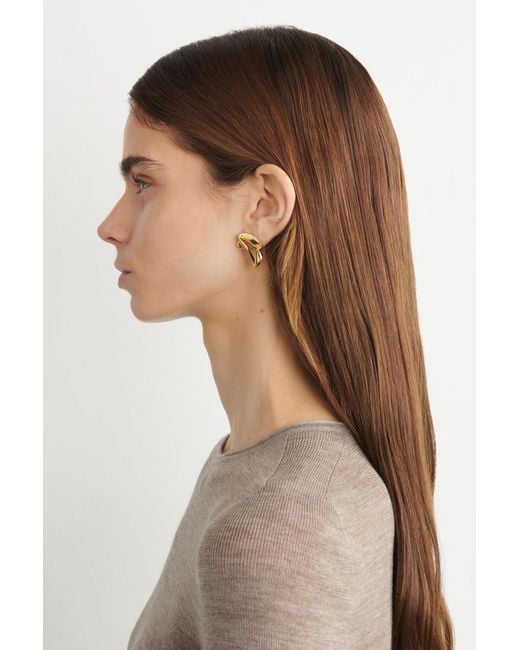 Puces D'Oreilles Façon Ruban Torsadé COS en coloris Multicolor