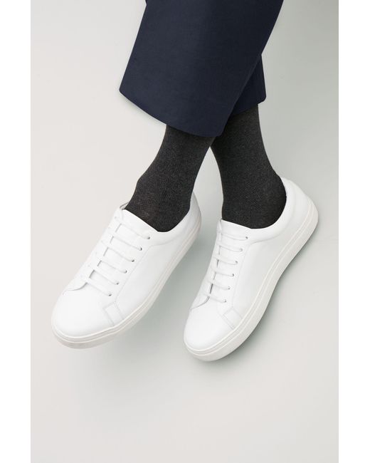 Cos thick soled leather sneakers best sale