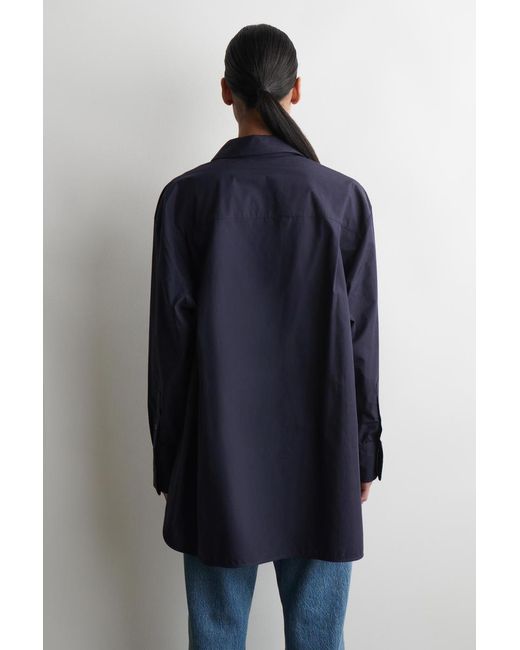 COS Blue Tailored Cotton Shirt