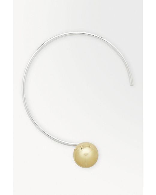 COS White The Sphere Necklace