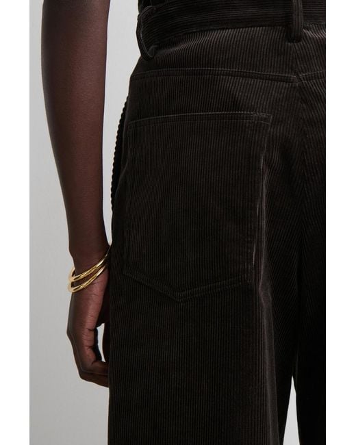COS Black Corduroy Culottes