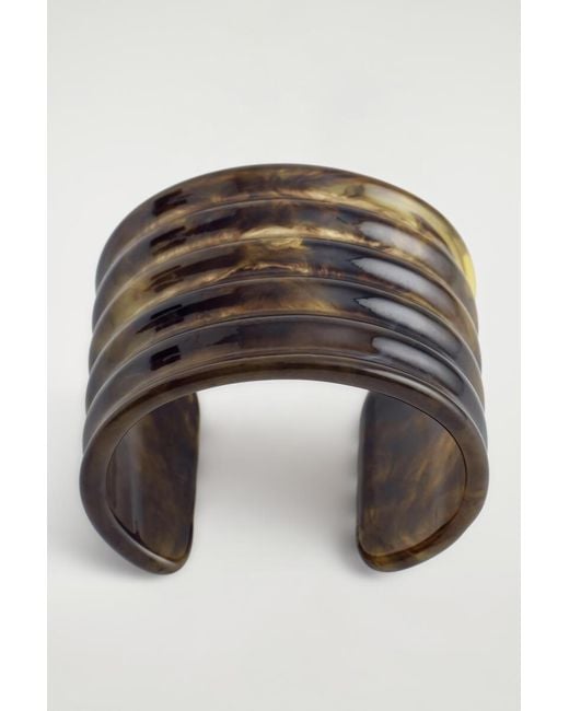 COS Brown Rippled Cuff