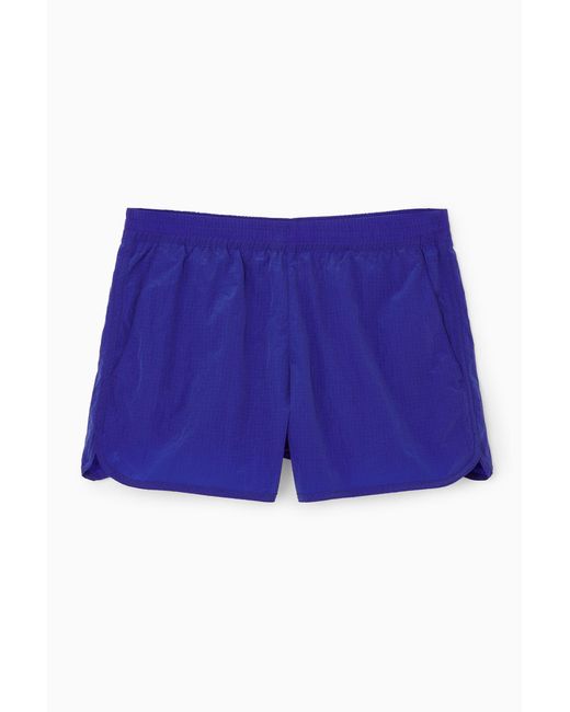 COS Blue Packable Swim Shorts for men