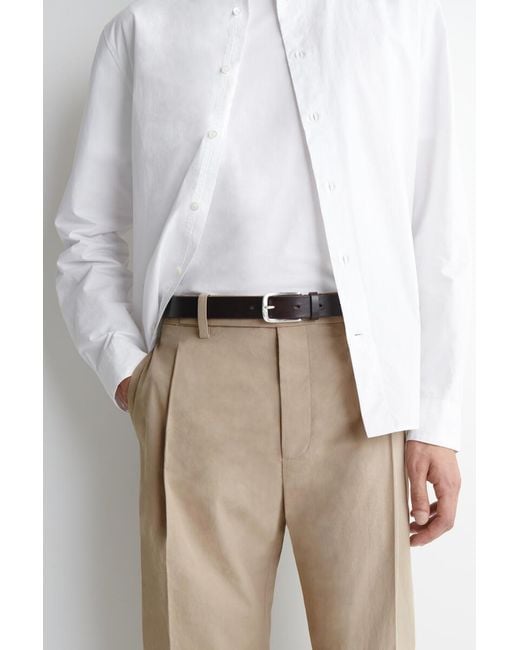 COS Natural Cotton Regular-Fit Straight-Leg Trousers for men