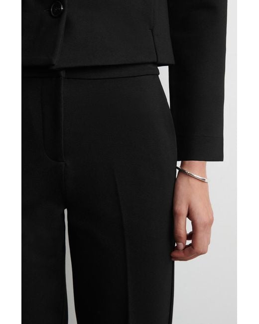 COS Black Tailored Straight-Leg Pants