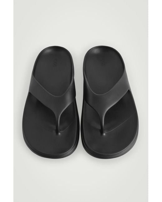 COS Black Lightweight Eva Flip Flops for men