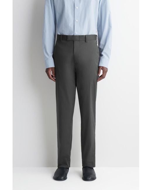 COS Gray Cotton Slim-Fit Pants for men