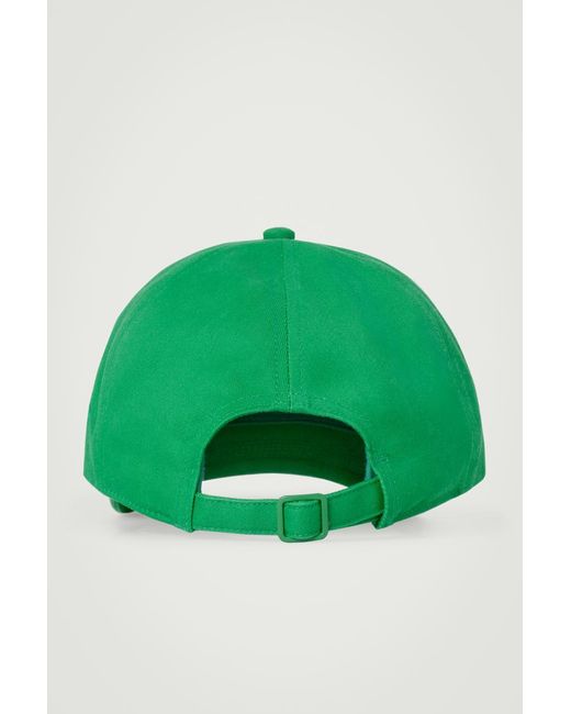 COS Green Cotton-twill Baseball Cap for men