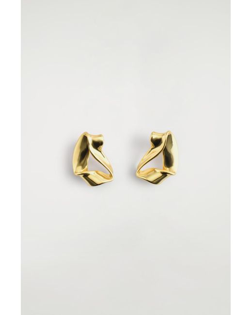 Puces D'Oreilles Façon Ruban Torsadé COS en coloris Multicolor