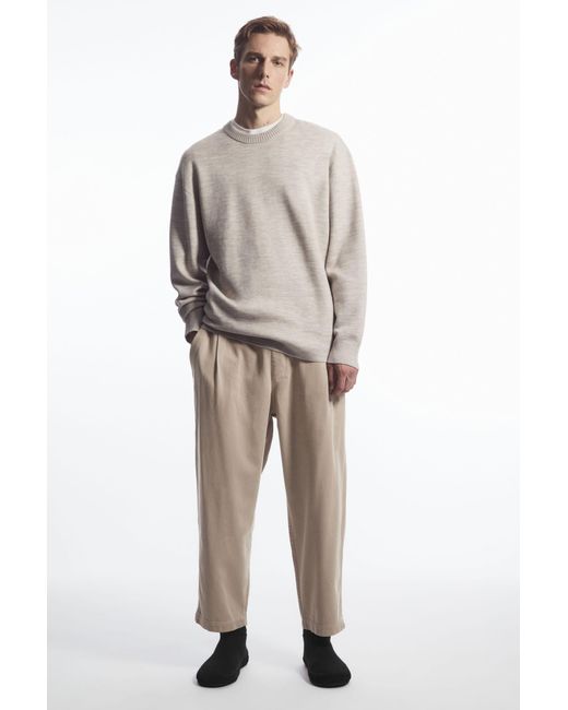 COS Natural Elasticated Twill Pants for men