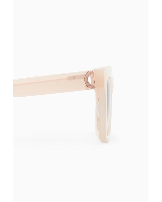 COS White Gaze Sunglasses - D-frame