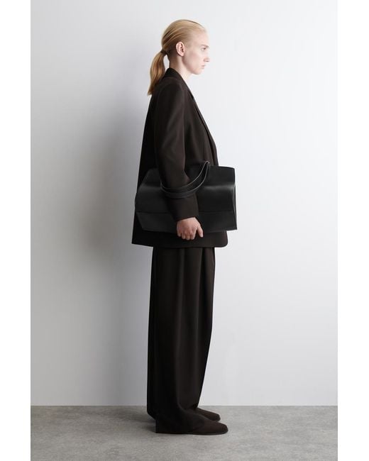 COS Black Classic Suede Mules