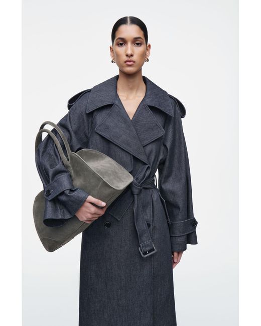 COS Small Studio Bowling Bag - Leather in Black | Lyst