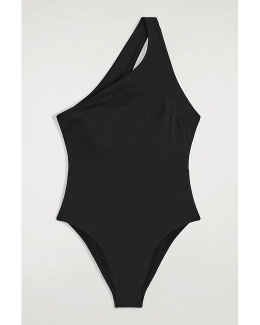 COS Black One-shoulder Swimsuit