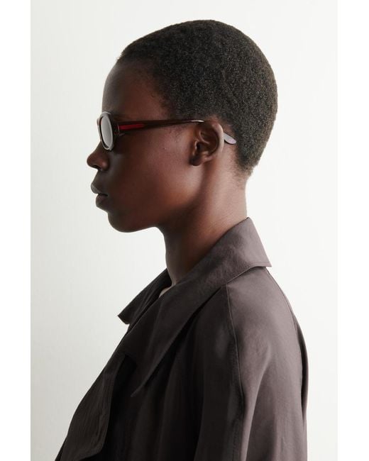 COS Red Oval Sunglasses