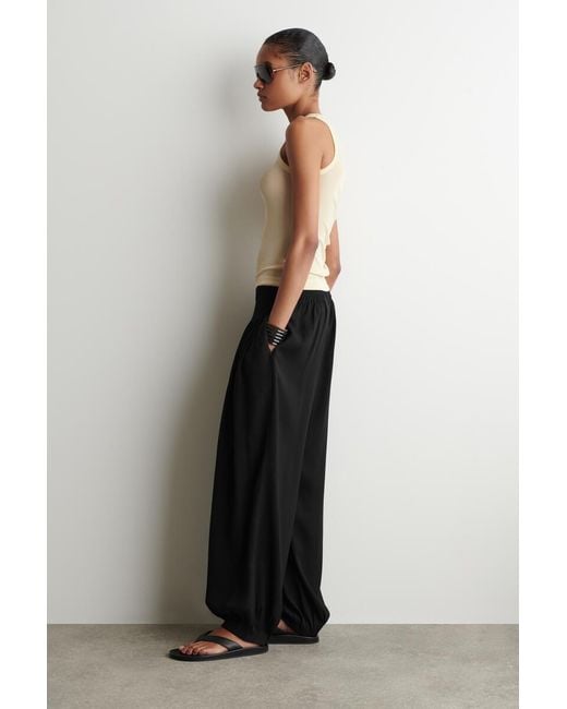 COS Natural Ribbed Silk Tank Top