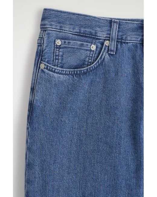 COS Blue Dome Relaxed-Fit Straight-Leg Jeans for men