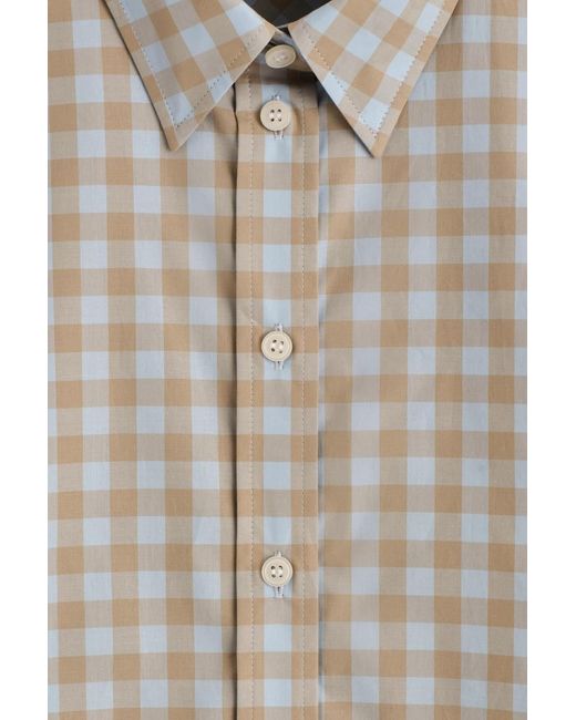 COS White Gingham Cotton Shirt