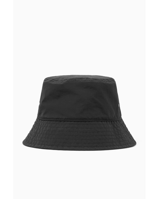 COS Black Bucket Hat for men