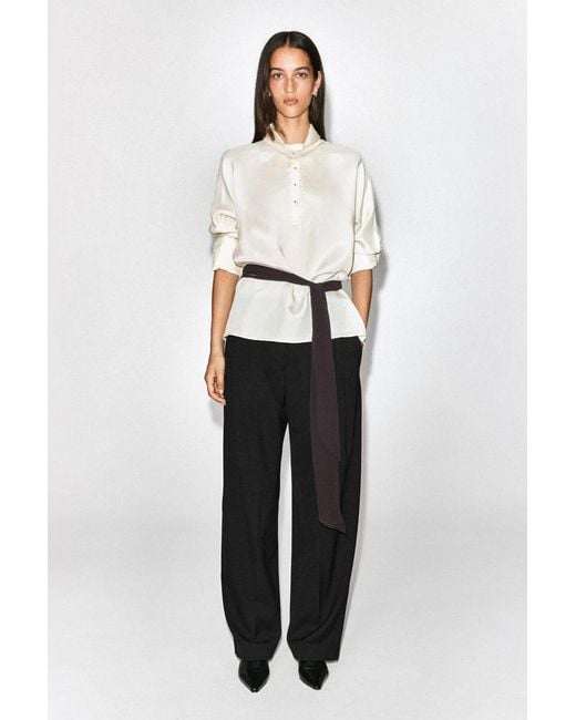 COS White Sheer Silk Scarf