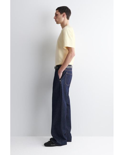 COS Yellow Interlock Cotton Crew-Neck T-Shirt for men
