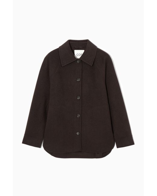 COS Black Double-faced Wool Jacket