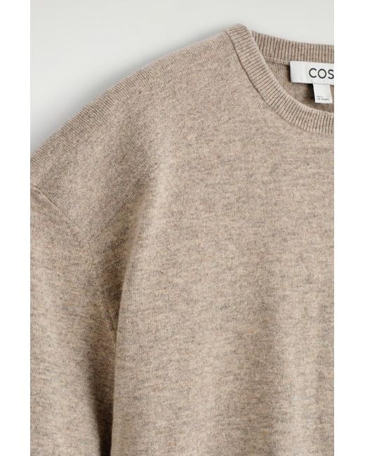 COS Natural Merino Wool Crew-Neck Jumper
