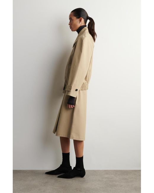 COS Natural Rounded Cotton Blouson Jacket