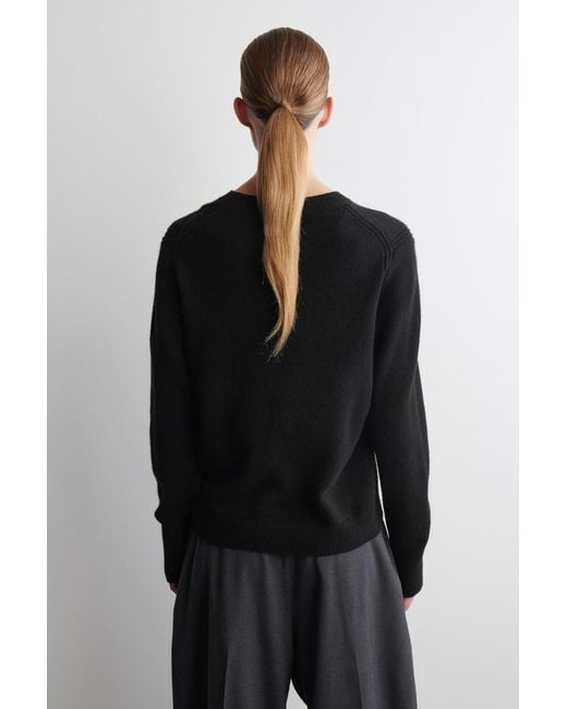 COS Black Pure Cashmere Sweater