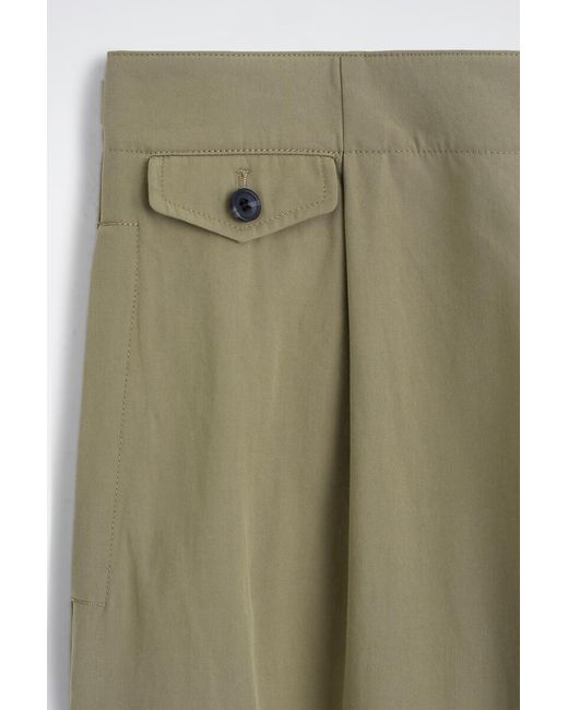 COS Green Pocket-Detail Relaxed-Fit Wide-Leg Pants for men