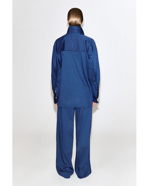 COS Blue Folded-Cuff Cotton Shirt