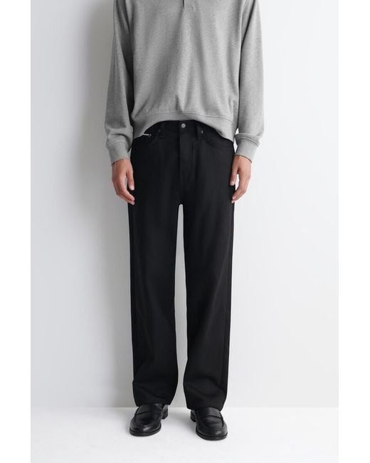 COS Black Rider Raw Selvedge Relaxed-Fit Straight-Leg Jeans for men