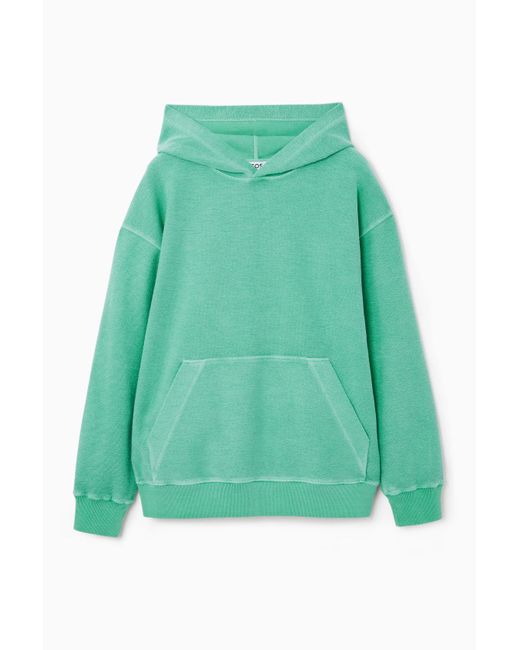 COS Green Terry Hoodie for men