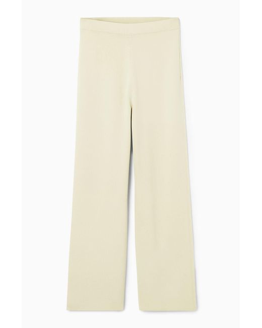 COS Natural Straight-leg Knitted Pants