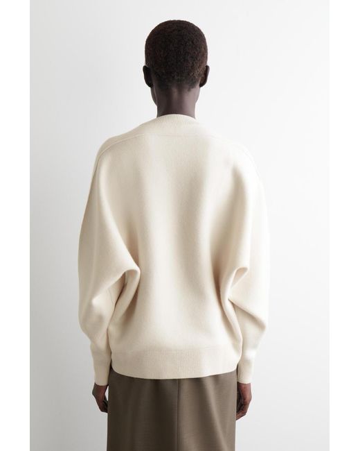 COS Natural Rounded Double-Faced Wool Sweater