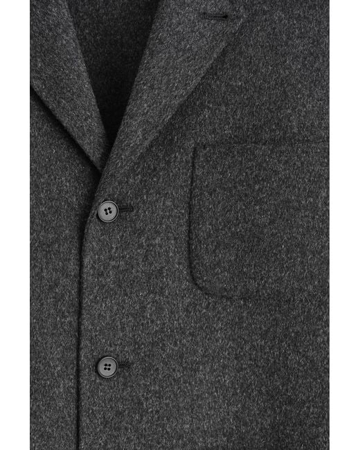 COS Black Unstructured Double-Faced Wool Blazer for men