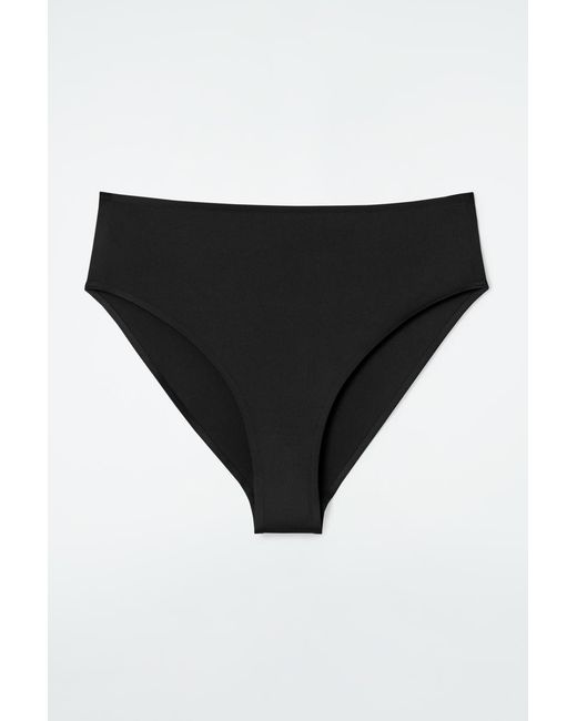 COS Black High-waisted Scuba Bikini Briefs
