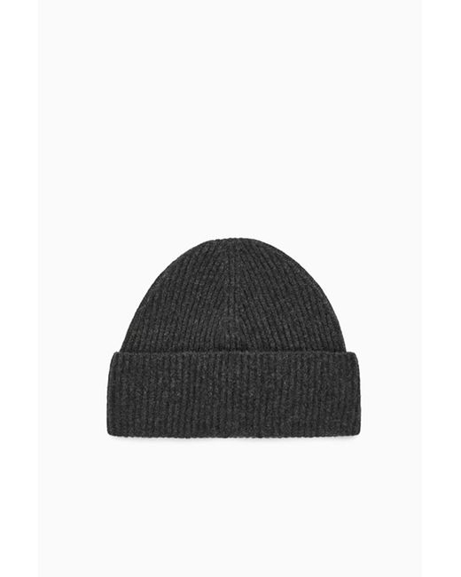 COS Beanie Aus Merinowolle in Black für Herren