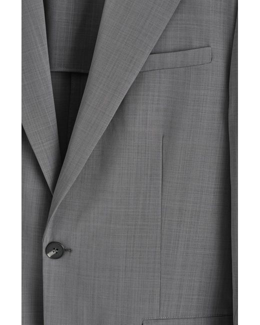 COS Gray Fluid Lightweight Wool Blazer for men