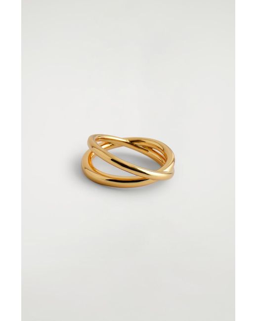 COS Metallic Double-Wrap Ring