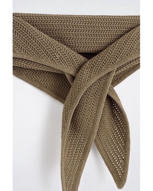 COS Natural Open-Knit Neck Scarf for men